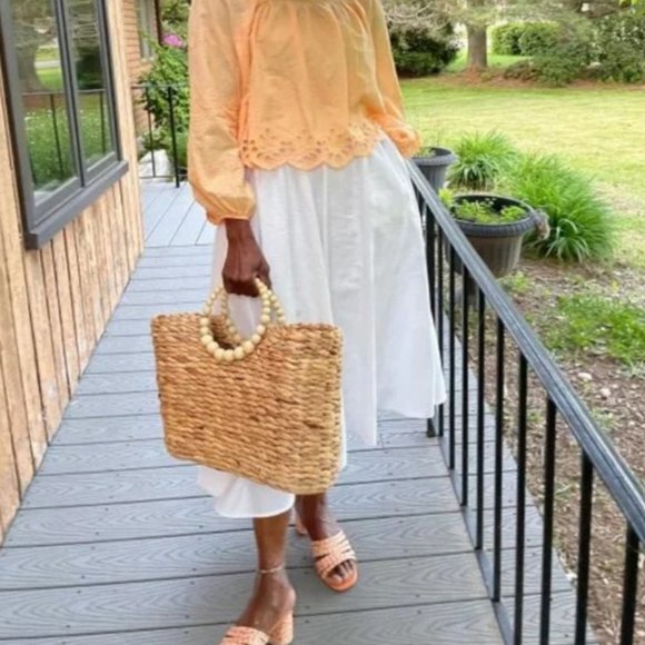 Universal Thread Tan and Cream Heeled Sandals - Picture 4 of 10